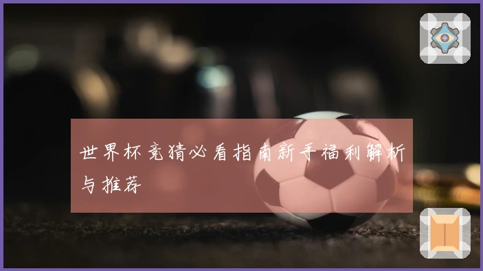 世界杯竞猜必看指南新手福利解析与推荐