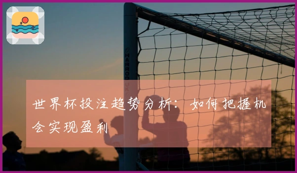 世界杯投注趋势分析：如何把握机会实现盈利