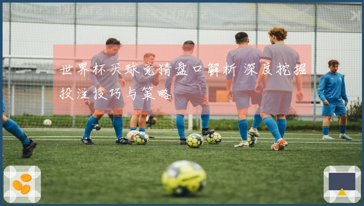 世界杯买球竞猜盘口解析 深度挖掘投注技巧与策略