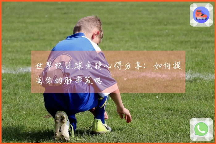 世界杯让球竞猜心得分享：如何提高你的胜率策略